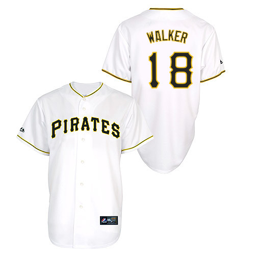 Neil Walker #18 Youth Baseball Jersey-Pittsburgh Pirates Authentic Home White Cool Base MLB Jersey